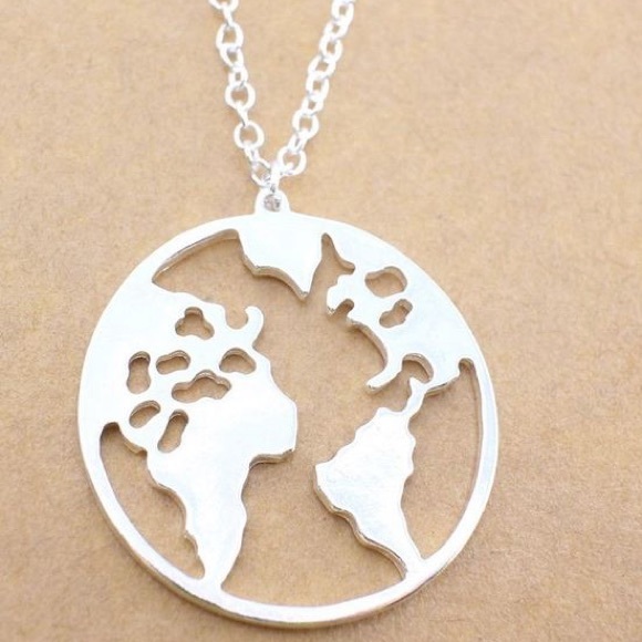 ๐ 3 / $20 ๐ โ๏ธ World map necklace ๐ - Picture 5 of 8